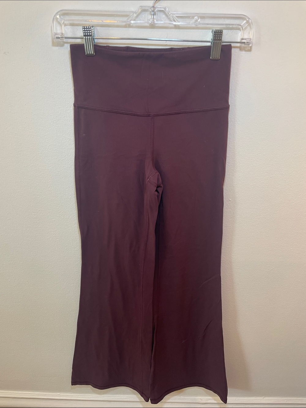 Athleta Elevation Flare Pant XS Plum Maroon High Rise Yoga Flare Leggings